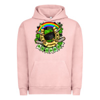 Pigment Salmon St. Patrick's Day Hockey Urban Hoodie - FaDigitalArtStudio