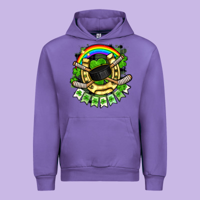 St. Patrick's Day Hockey Urban Hoodie Designed By Fadigitalartstudio