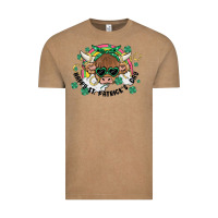 Vintage Coffee st. patrick's day highland cow Vintage Tee - MaliasSmallBusiness
