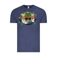 Vintage Denim st. patrick's day highland cow Vintage Tee - MaliasSmallBusiness