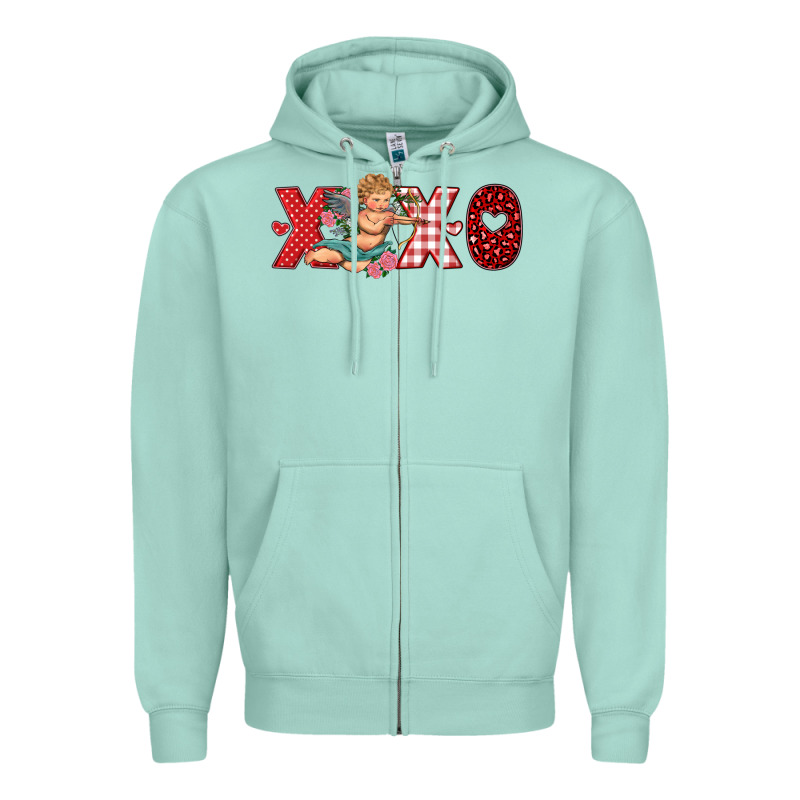 Xoxo Cupid Zipper Hoodie by RanaPortraitStore | Teevron