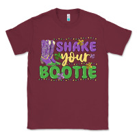 Burgundy shake your bootie Classic Tee - MaliasSmallBusiness