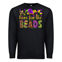 Black Here for the beads Premium Sweatshirt - HowdyJamesFarm