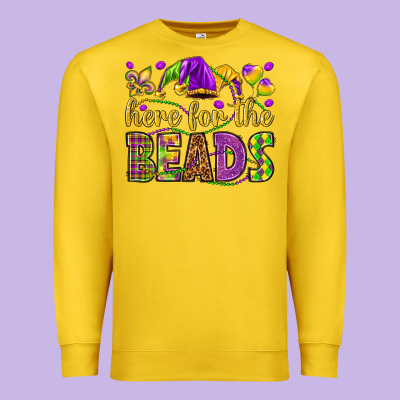 Here For The Beads Premium Sweatshirt Designed By Howdyjamesfarm