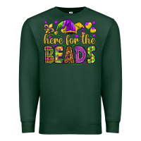 Sports Green Here for the beads Premium Sweatshirt - HowdyJamesFarm