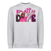 Heather Grey pretty dope afro woman Heavyweight Sweatshirt - NancyCooperArtShop