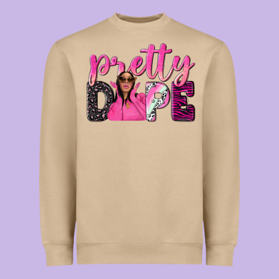 Pretty Dope Afro Woman Heavyweight Sweatshirt Designed By Nancycooperartshop