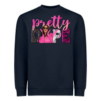 Navy pretty dope afro woman Heavyweight Sweatshirt - NancyCooperArtShop