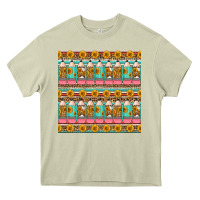 Mossy school teacher seamless pattern Heavy Core Tee - HRA Design Shop