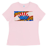 Bubblegum Pink usa life license plate Ladies Tee - HRA Design Shop