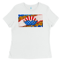 White usa life license plate Ladies Tee - HRA Design Shop