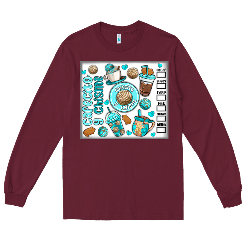 Cafecito Y Chisme Long Sleeve Tee by MaliasSmallBusiness | Teevron