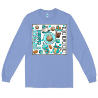 Colony Blue cafecito y chisme Long Sleeve Tee - MaliasSmallBusiness