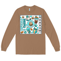 Toasted Coconut cafecito y chisme Long Sleeve Tee - MaliasSmallBusiness
