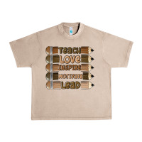 French Oak teach love inspire Urban Heavy Tee - MaliasSmallBusiness