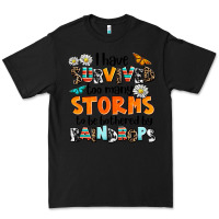 Black i have survived to may storms to be bothered by ra Premium Tee - AdoDesignShop