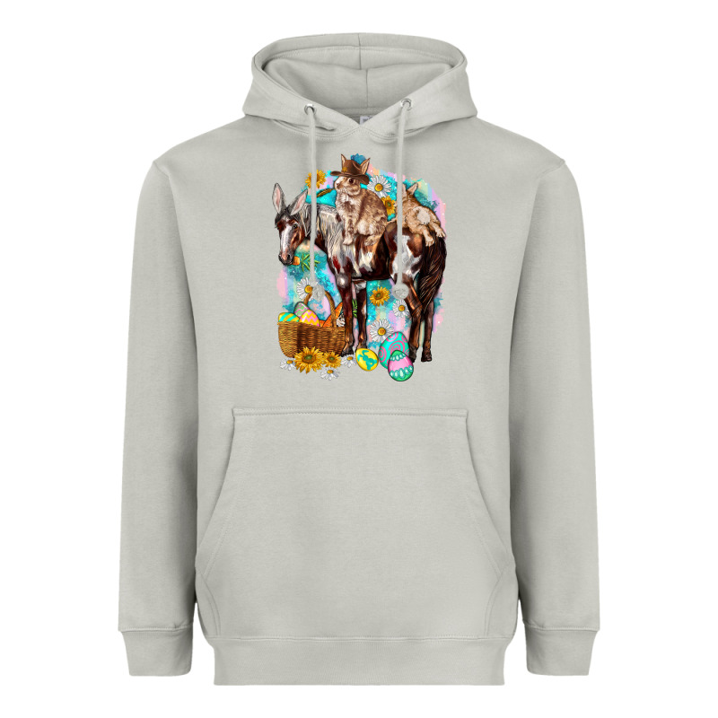 Happy Easter Day Rodeo Heavyweight Hoodie by HowdyJamesFarm | Teevron