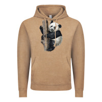 Vintage Coffee Giant Panda Vintage Hoodie - LillyAllenDesigns