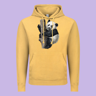 Giant Panda Vintage Hoodie Designed By Lillyallendesigns