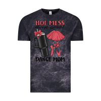 Cloud Black hot mess always stressed dance mom Vintage Tee - MaliasSmallBusiness