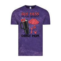 Cloud Purple hot mess always stressed dance mom Vintage Tee - MaliasSmallBusiness