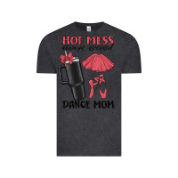 Vintage Black hot mess always stressed dance mom Vintage Tee - MaliasSmallBusiness
