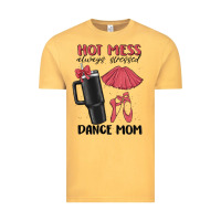 Vintage Mustard hot mess always stressed dance mom Vintage Tee - MaliasSmallBusiness