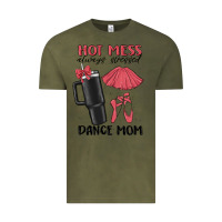 Vintage Olive hot mess always stressed dance mom Vintage Tee - MaliasSmallBusiness