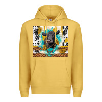 Antique Gold black angus Premium Hoodie - TumblerDesignByShophia