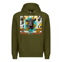 Army Green black angus Premium Hoodie - TumblerDesignByShophia