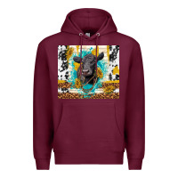 Burgundy black angus Premium Hoodie - TumblerDesignByShophia