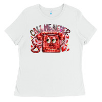 White call me never Ladies Tee - RacoonDesign