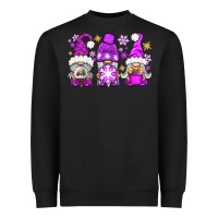 Black purple winter gnomies Heavyweight Sweatshirt - NancyCooperArtShop