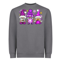 Storm purple winter gnomies Heavyweight Sweatshirt - NancyCooperArtShop