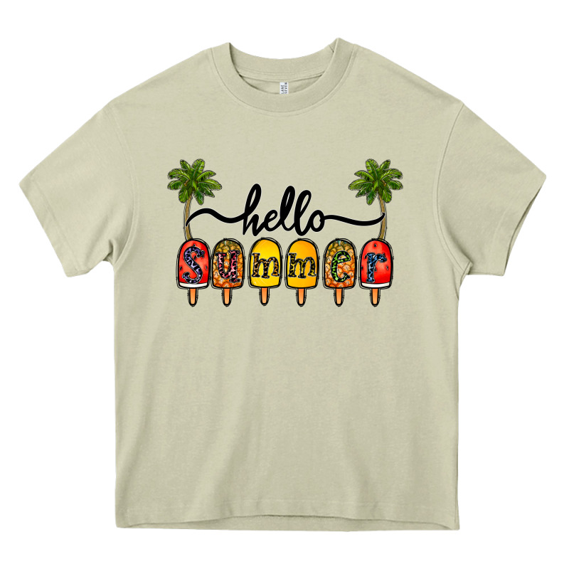 1hello Summer Heavy Core Tee by CowhideDigitalArt | Teevron