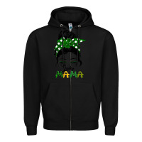 Black Lucky Mama Zipper Hoodie - Bettercallsaul