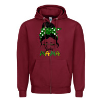 Burgundy Lucky Mama Zipper Hoodie - Bettercallsaul