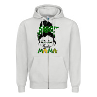 Dove Grey Lucky Mama Zipper Hoodie - Bettercallsaul