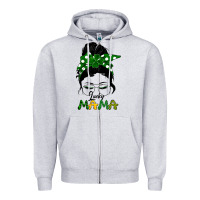 Heather Grey Lucky Mama Zipper Hoodie - Bettercallsaul