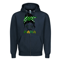 Navy Lucky Mama Zipper Hoodie - Bettercallsaul