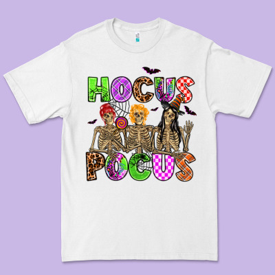 Hocus Pocus Skeleton Premium Tee Designed By Adodesignshop