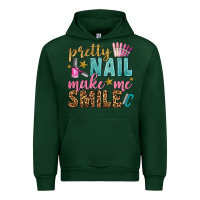 Forest Green pretty nail make me smile bbs Urban Hoodie - BundleAndBundleShop