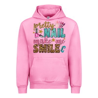 Fuchsia Pink pretty nail make me smile bbs Urban Hoodie - BundleAndBundleShop