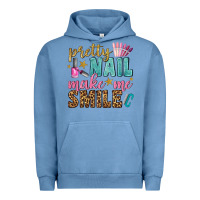 Pigment Pebble Blue pretty nail make me smile bbs Urban Hoodie - BundleAndBundleShop