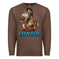 Chestnut Little Cowboy Midilli Horse kid boy Premium Sweatshirt - HowdyJamesFarm
