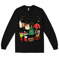 Black merry christmas Long Sleeve Tee - MaliasSmallBusiness