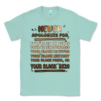 Seafoam never apologize Classic Tee - MaliasSmallBusiness