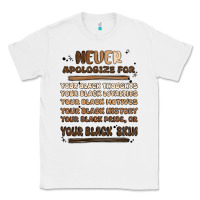 White never apologize Classic Tee - MaliasSmallBusiness