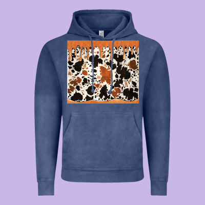 Cowhide Dripping Glitter Tumbler Vintage Hoodie Designed By Jasminsmagicworld