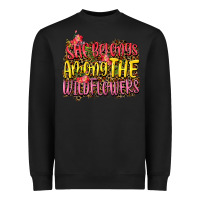 Black she belongs among the wildflowers Heavyweight Sweatshirt - NancyCooperArtShop